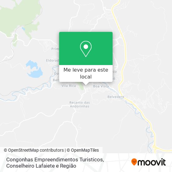 Congonhas Empreendimentos Turisticos mapa