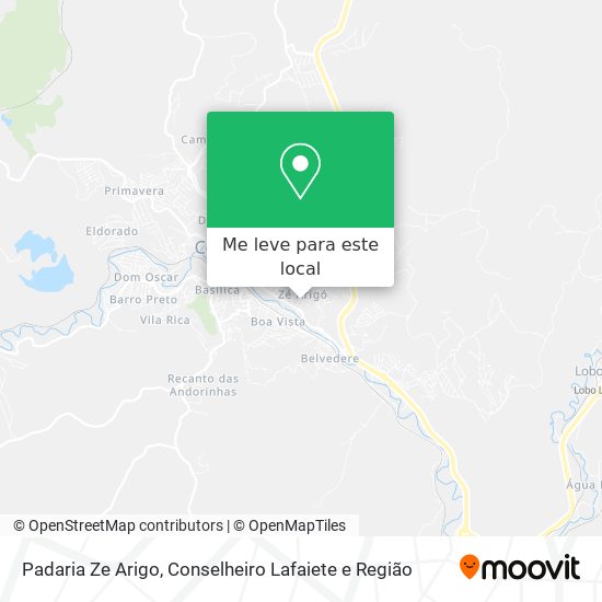 Padaria Ze Arigo mapa