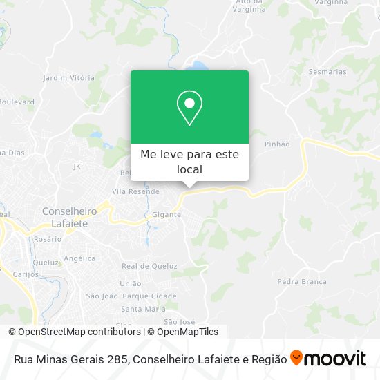 Rua Minas Gerais 285 mapa