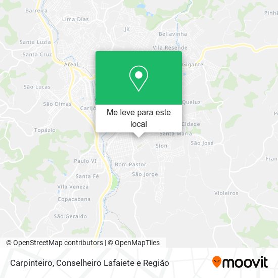 Carpinteiro mapa