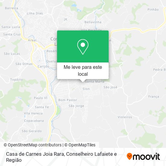 Casa de Carnes Joia Rara mapa