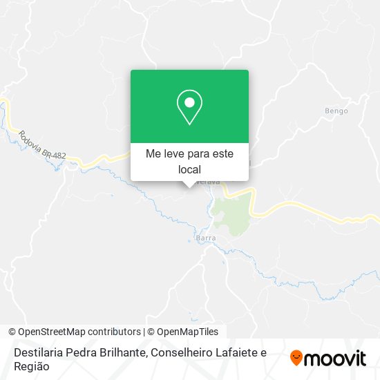 Destilaria Pedra Brilhante mapa