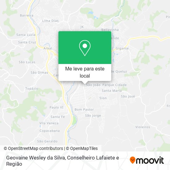 Geovaine Wesley da Silva mapa