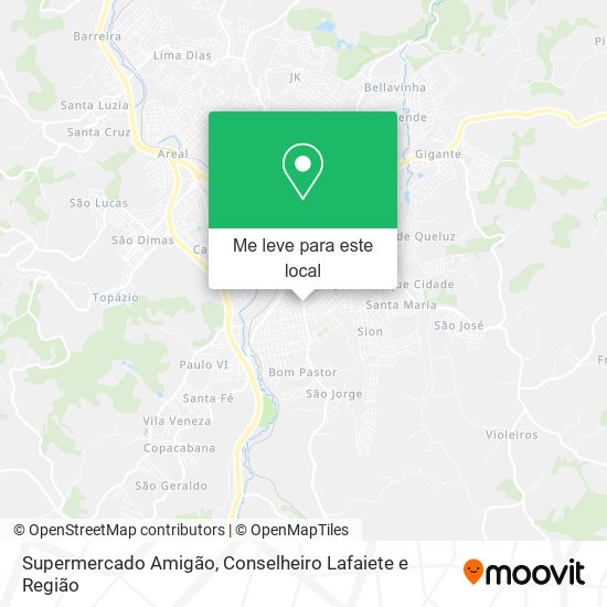 Supermercado Amigão mapa