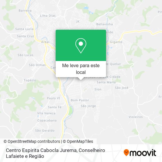 Centro Espirita Cabocla Jurema mapa