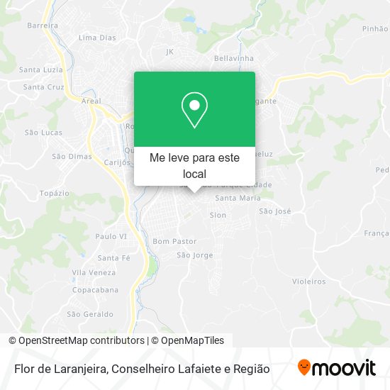Flor de Laranjeira mapa