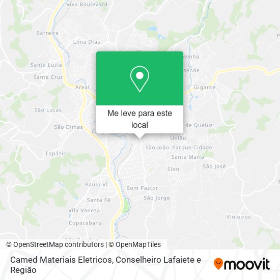 Camed Materiais Eletricos mapa