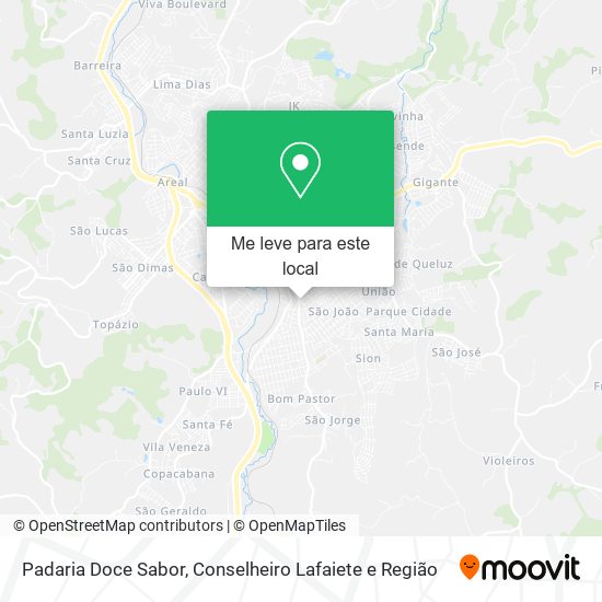 Padaria Doce Sabor mapa