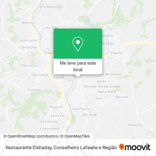 Restaurante Elshaday mapa