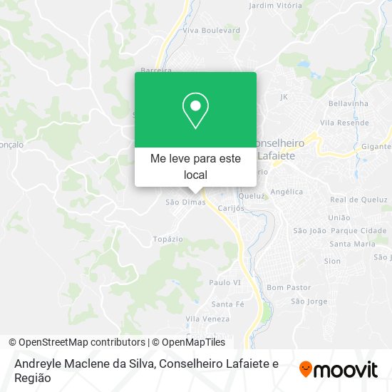 Andreyle Maclene da Silva mapa