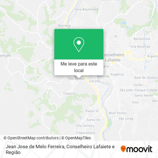 Jean Jose de Melo Ferreira mapa