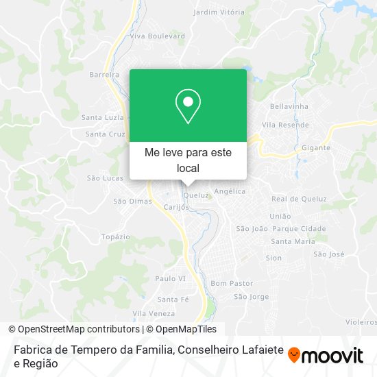 Fabrica de Tempero da Familia mapa