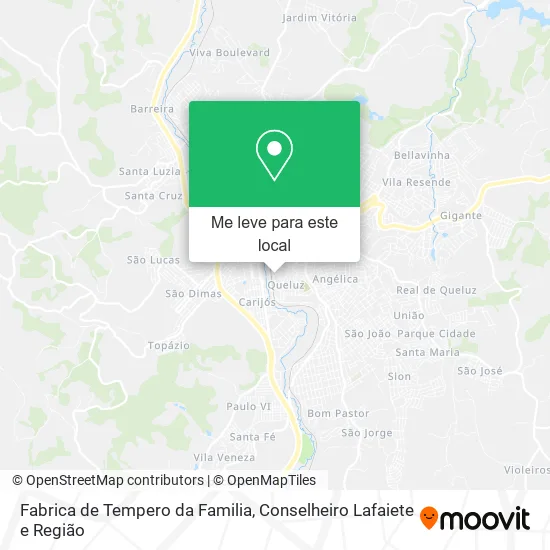 Fabrica de Tempero da Familia mapa