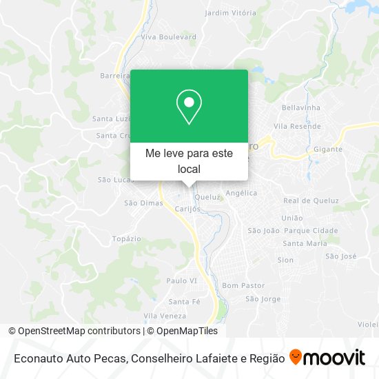 Econauto Auto Pecas mapa