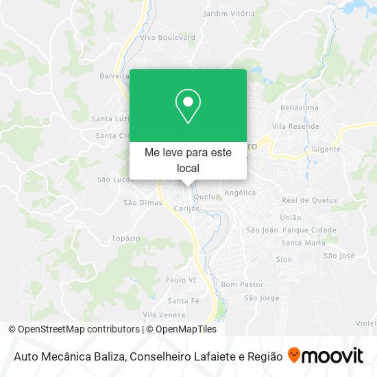 Auto Mecânica Baliza mapa