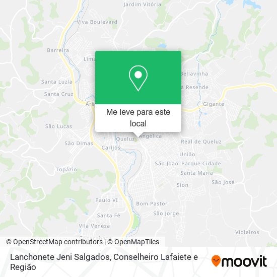 Lanchonete Jeni Salgados mapa