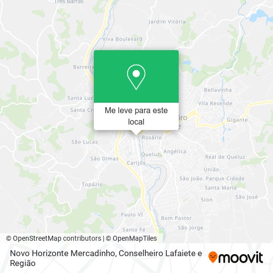 Novo Horizonte Mercadinho mapa