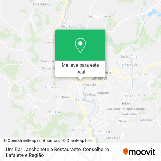 Um Bar Lanchonete e Restaurante mapa