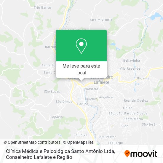 Clínica Médica e Psicológica Santo Antônio Ltda mapa