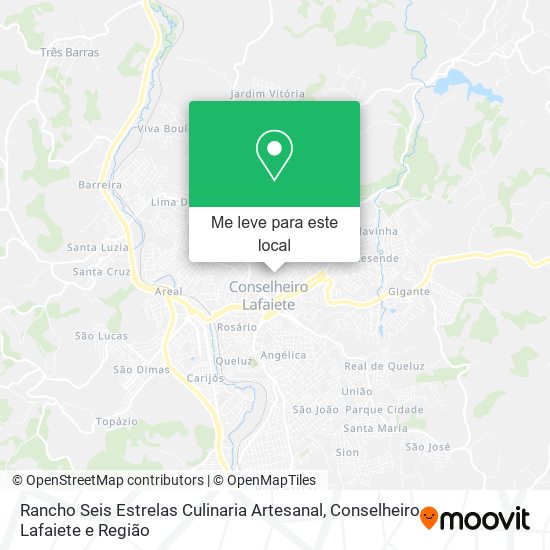 Rancho Seis Estrelas Culinaria Artesanal mapa