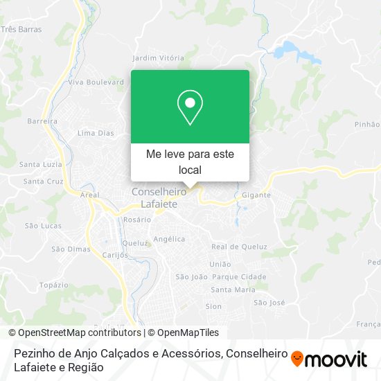 Pezinho de Anjo Calçados e Acessórios mapa