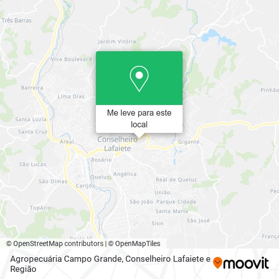 Agropecuária Campo Grande mapa
