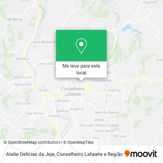 Atelie Delicias da Jeje mapa
