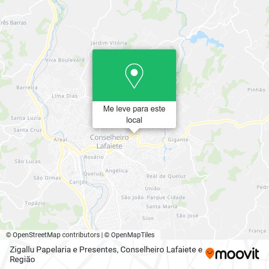 Zigallu Papelaria e Presentes mapa