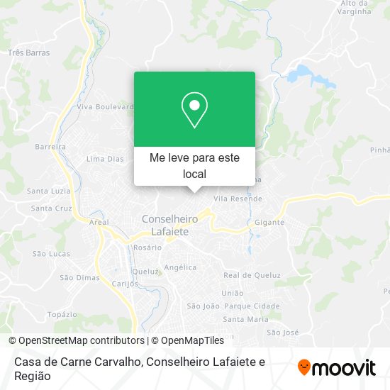 Casa de Carne Carvalho mapa