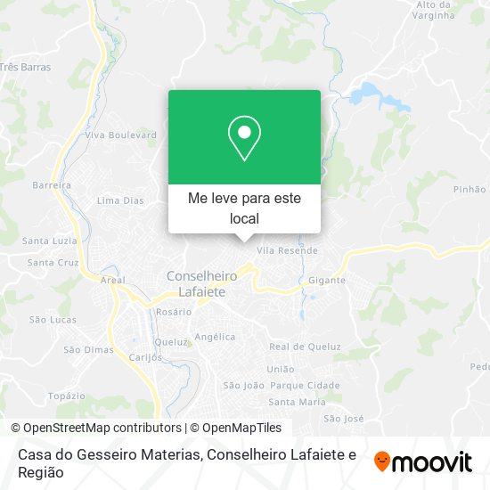 Casa do Gesseiro Materias mapa