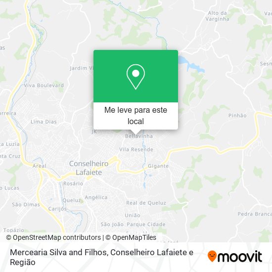 Mercearia Silva and Filhos mapa