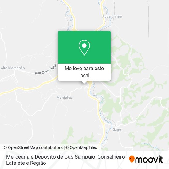 Mercearia e Deposito de Gas Sampaio mapa