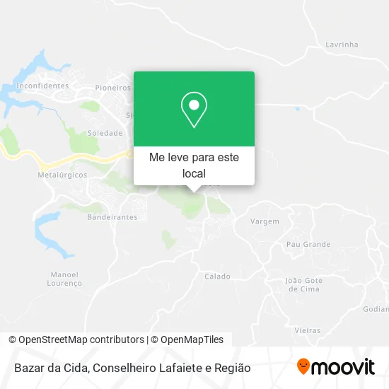 Bazar da Cida mapa