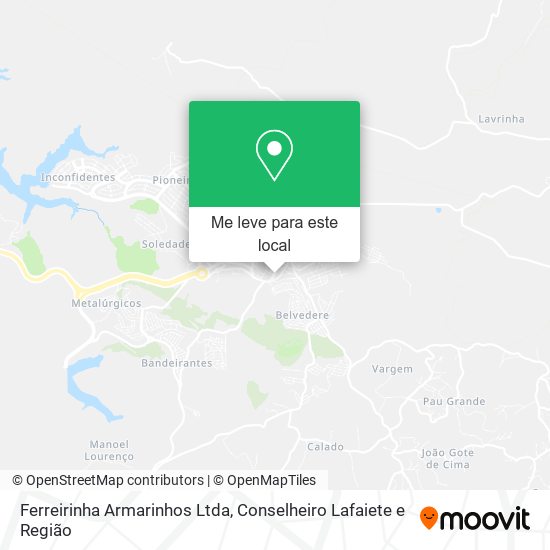 Ferreirinha Armarinhos Ltda mapa