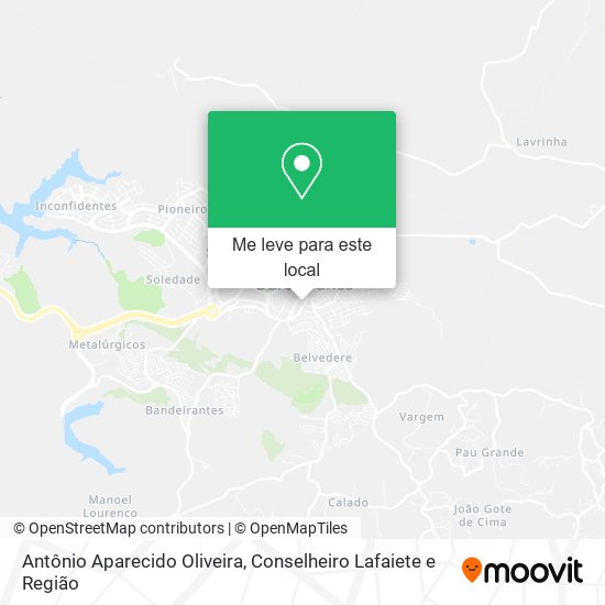 Antônio Aparecido Oliveira mapa