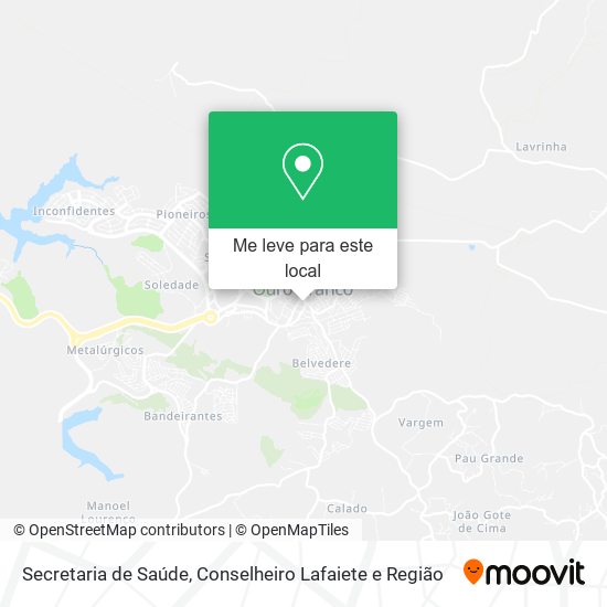 Secretaria de Saúde mapa