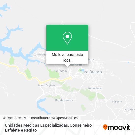 Unidades Medicas Especializadas mapa