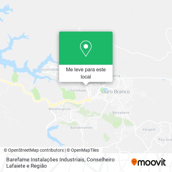 Barefame Instalações Industriais mapa