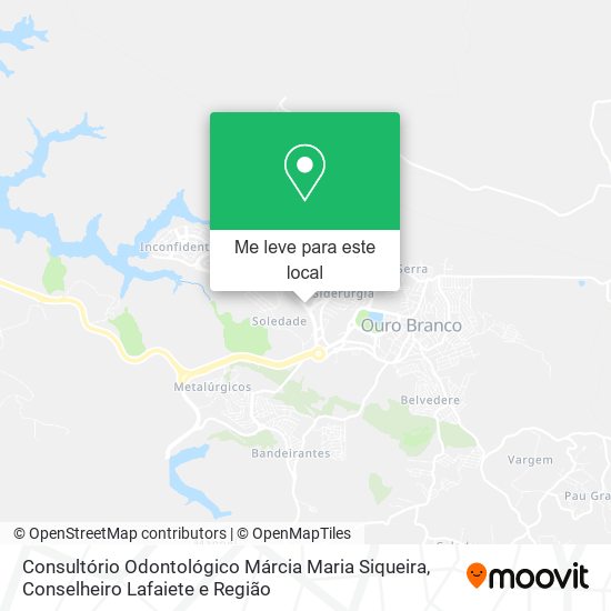 Consultório Odontológico Márcia Maria Siqueira mapa