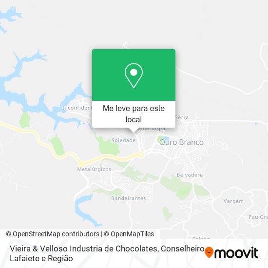 Vieira & Velloso Industria de Chocolates mapa