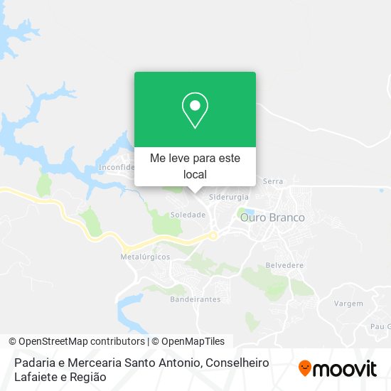 Padaria e Mercearia Santo Antonio mapa