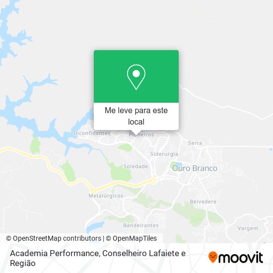 Academia Performance mapa