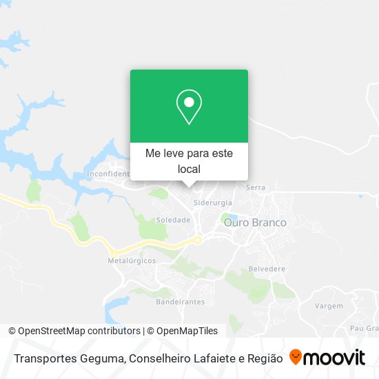 Transportes Geguma mapa