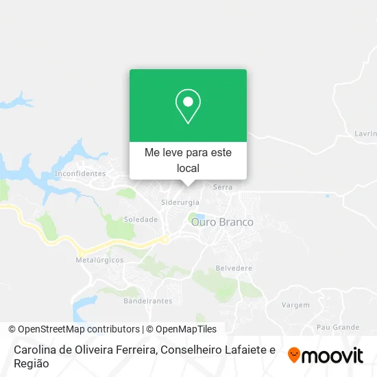 Carolina de Oliveira Ferreira mapa