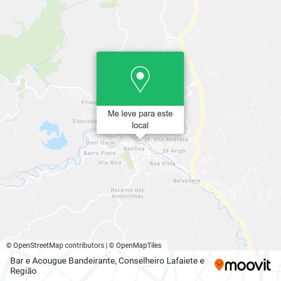 Bar e Acougue Bandeirante mapa