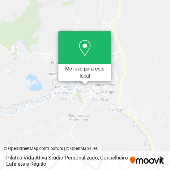 Pilates Vida Ativa Stúdio Personalizado mapa