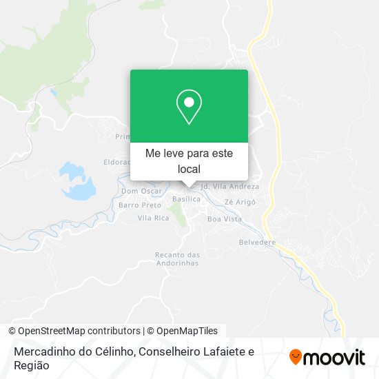 Mercadinho do Célinho mapa