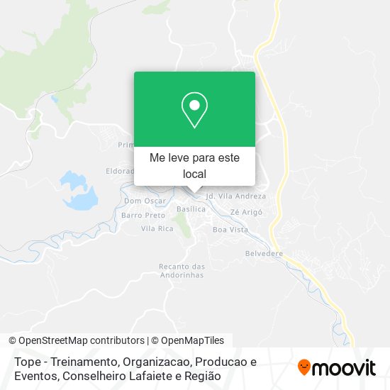 Tope - Treinamento, Organizacao, Producao e Eventos mapa