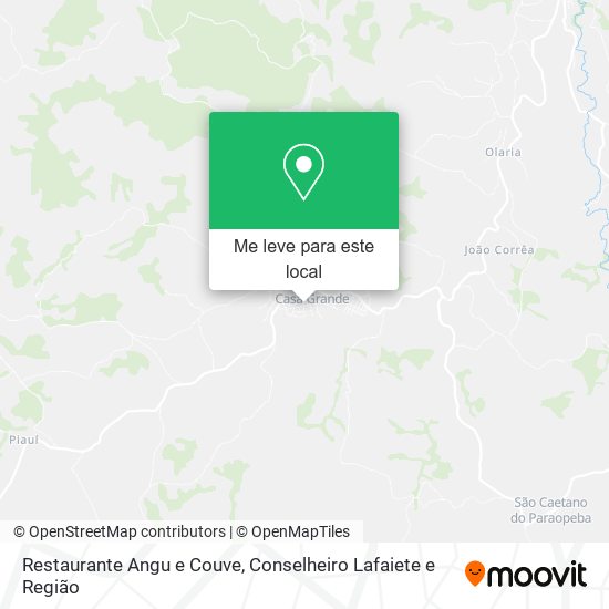 Restaurante Angu e Couve mapa