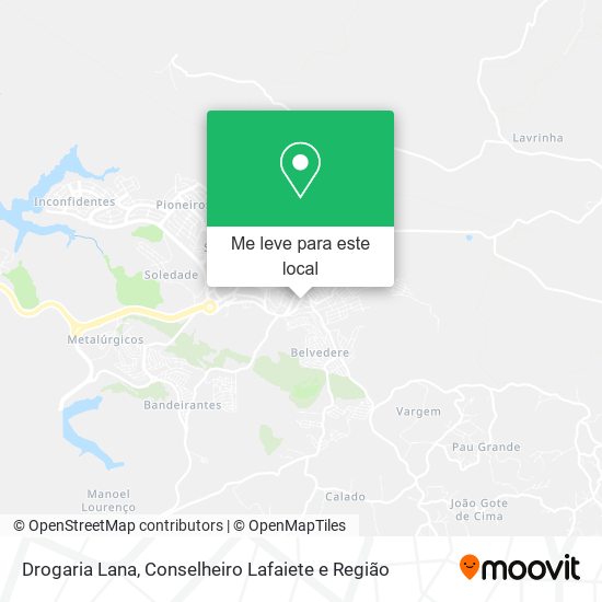 Drogaria Lana mapa